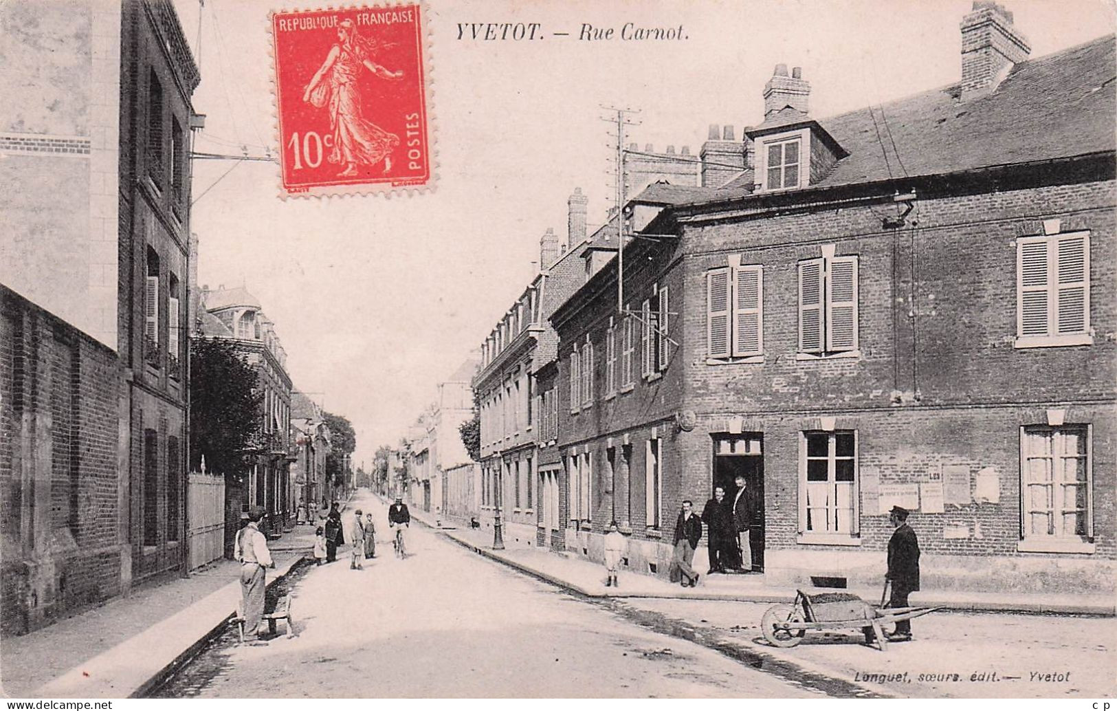 Yvetot -  Rue Carnot  - CPA °J - Yvetot