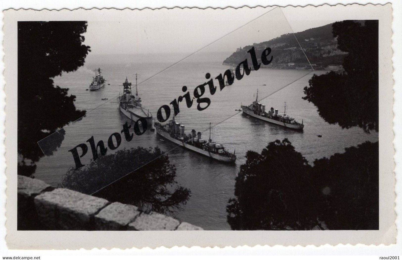 Photo Originale - Bateau Navire De Guerre Cuirassé Destroyer Torpilleur ? - Lieu Et Année à Identifier - Krieg, Militär