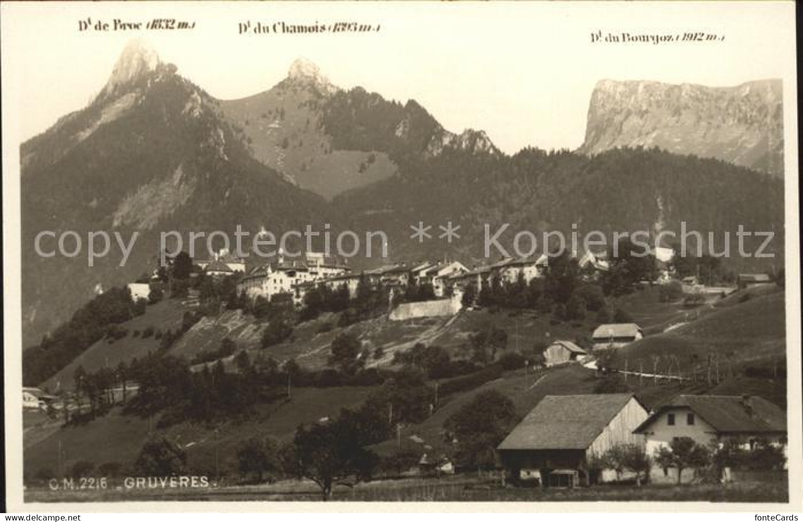 11853516 Gruyeres FR Panorama Gruyeres FR - Other & Unclassified