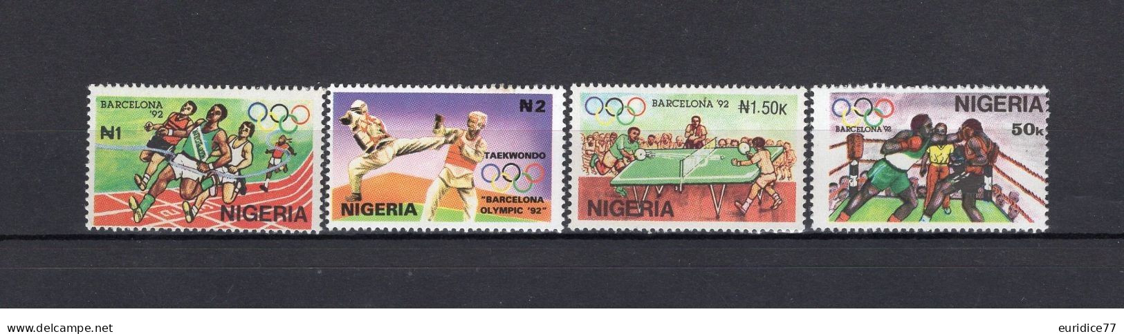 Nigeria 1992 - Olympic Games Barcelona 92 Mnh** - Summer 1992: Barcelona