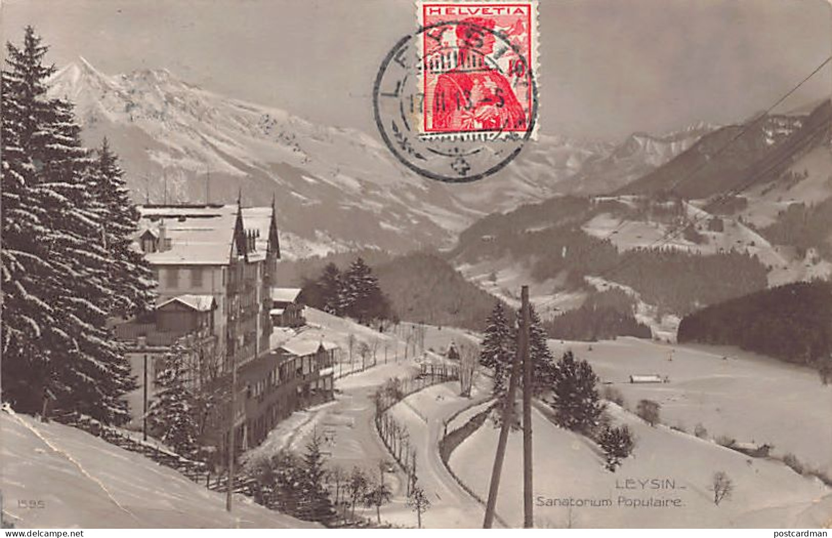 Suisse - Leysin (VD) Sanatorium Populaire- Ed. Librairie De Leysin  - Leysin