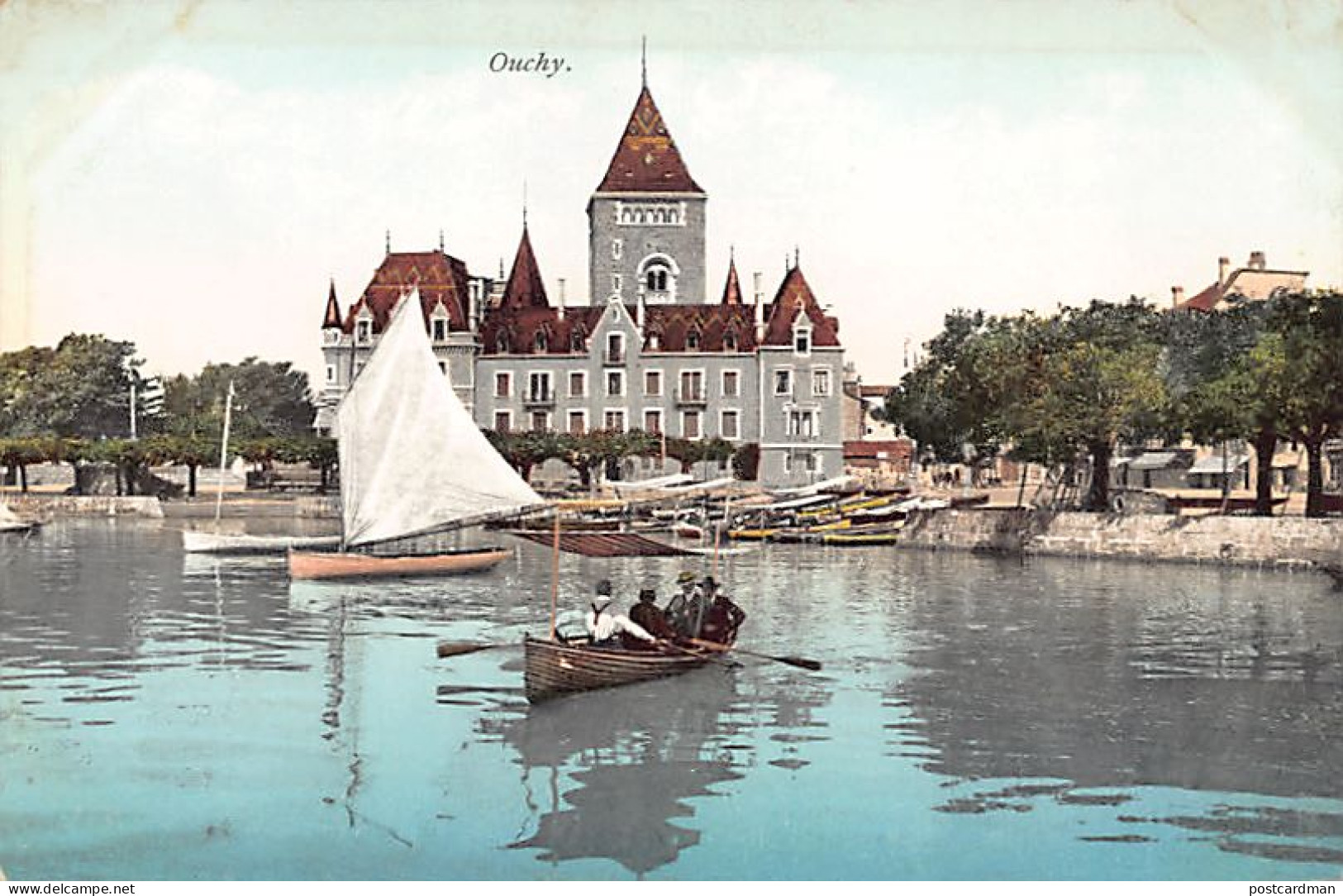 Suisse - Ouchy (VD) Château - Lac- Ed. E. Rossier 8220 - Andere & Zonder Classificatie