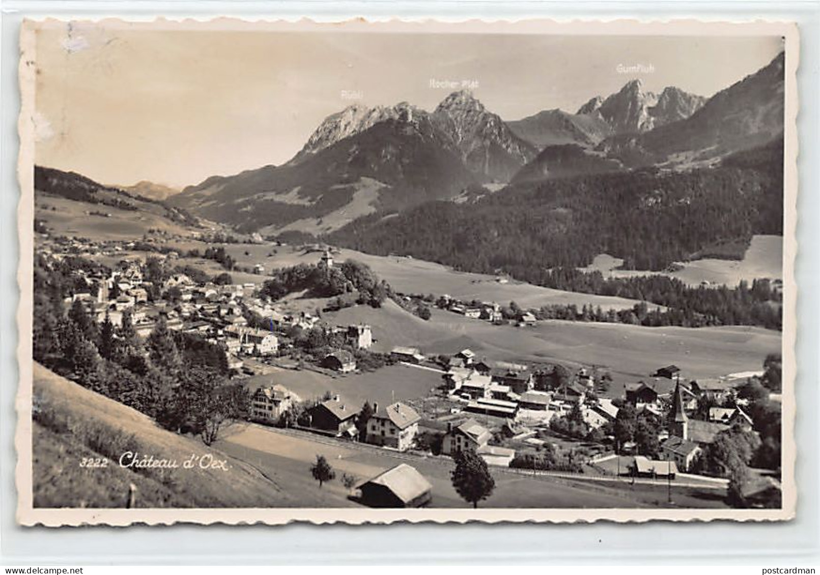 Suisse - Château-d'Œx (VD) Vue Générale- Ed. Perrochet 3222 - Château-d'Œx