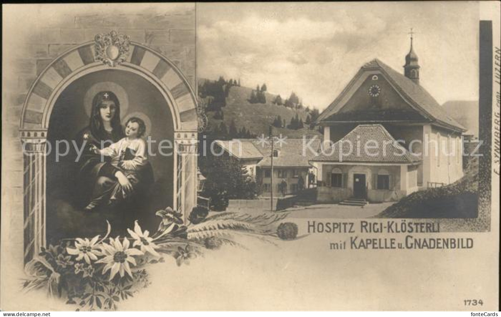 11853437 Rigi Kloesterli Hospiz Mit Kapelle Und Gnadenbild Rigi Kloesterli - Autres & Non Classés