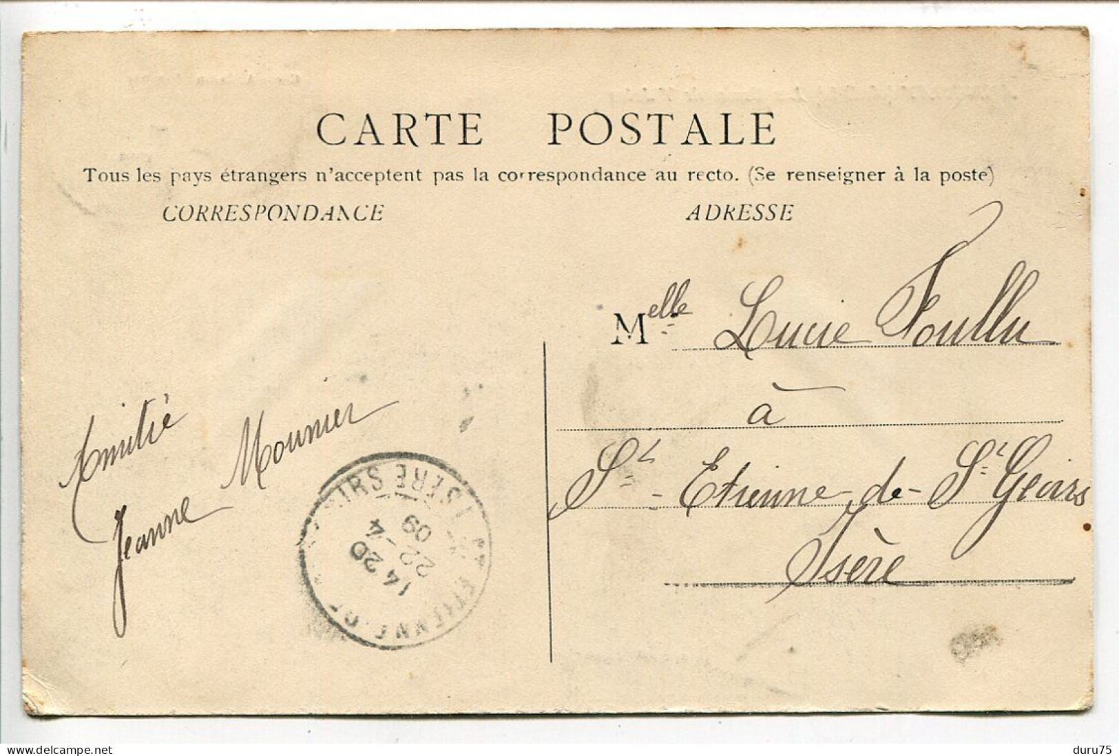 CPA Voyagé 1909 * ANNONAY Les Usines De Vidalon * Cliché A. Béraud - Annonay