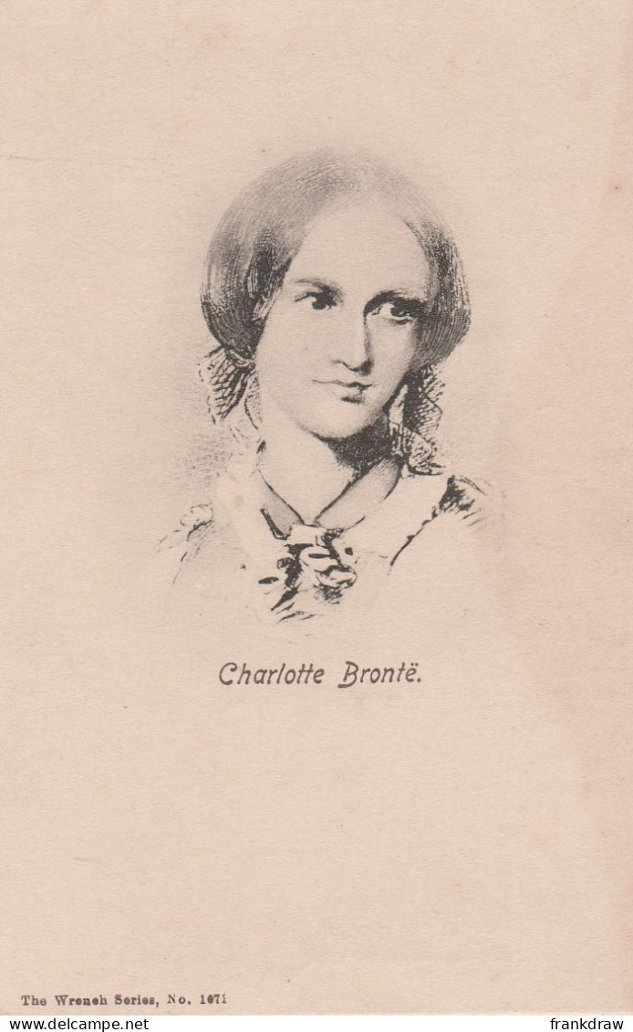Postcard - The Wrench Series No. 6071 - Charlotte Bronte - Very Good - Unclassified