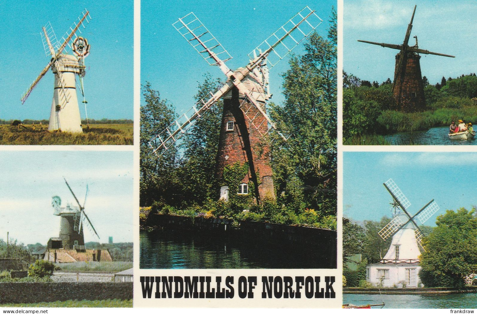 Postcard - Windmills Of Norfolk - Five Views - Card No.Plc14080 - Very Good - Non Classés