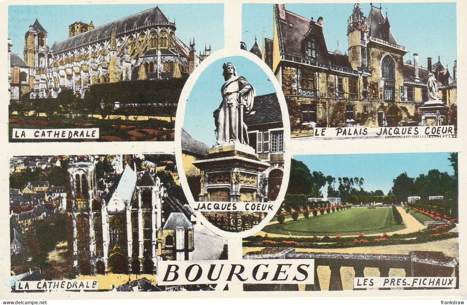 Postcard - Bourges Five Views - Card No.11348  - Very Good - Non Classés