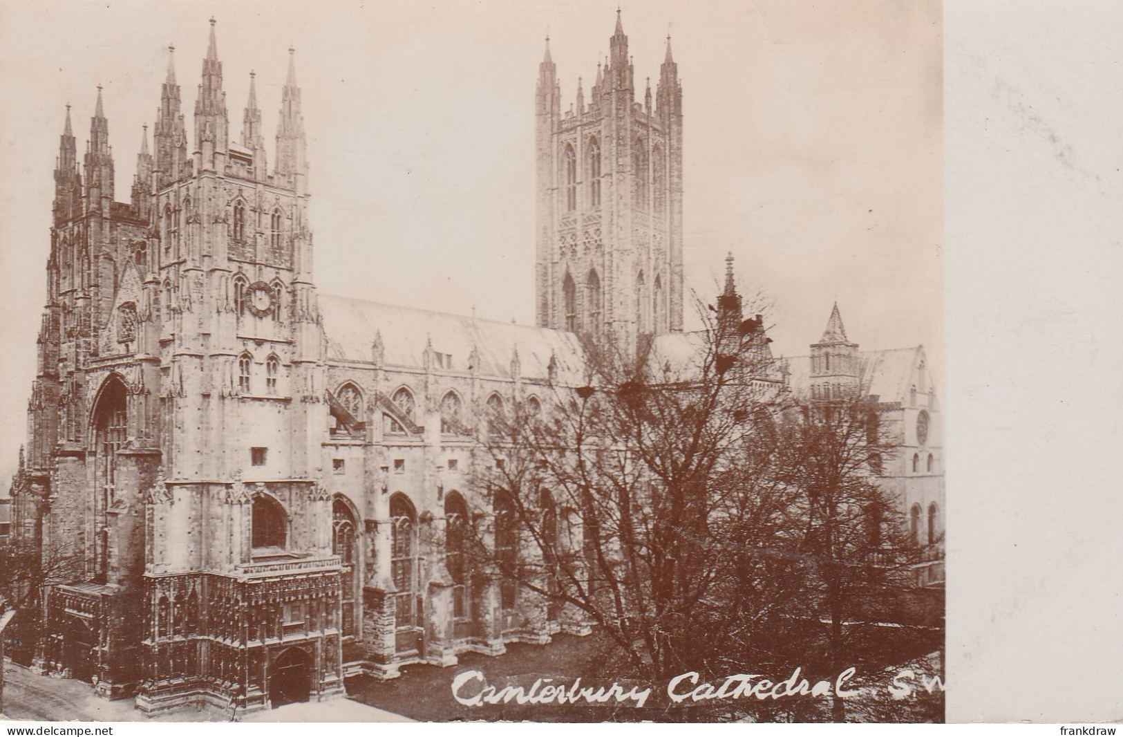 Postcard - Canterbury Cathedral - Album Dates It As 1902 - Very Good - Unclassified