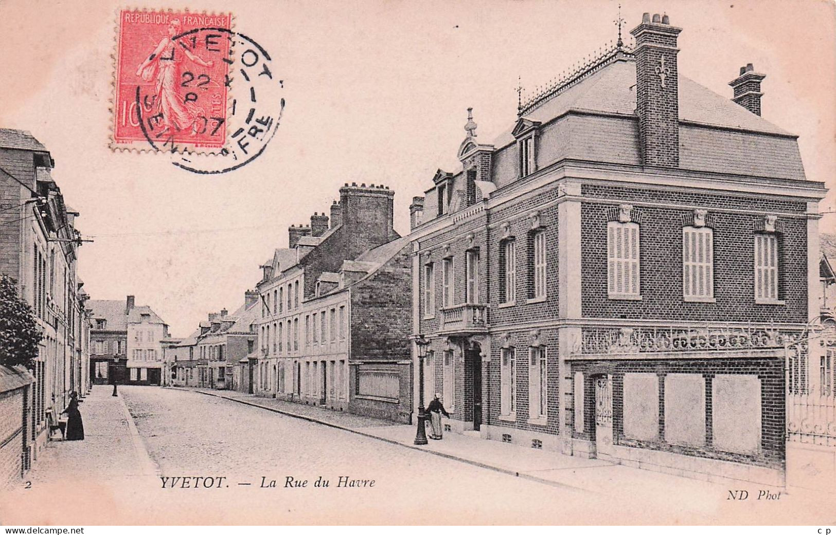 Yvetot -  Rue  Du Havre   - CPA °J - Yvetot