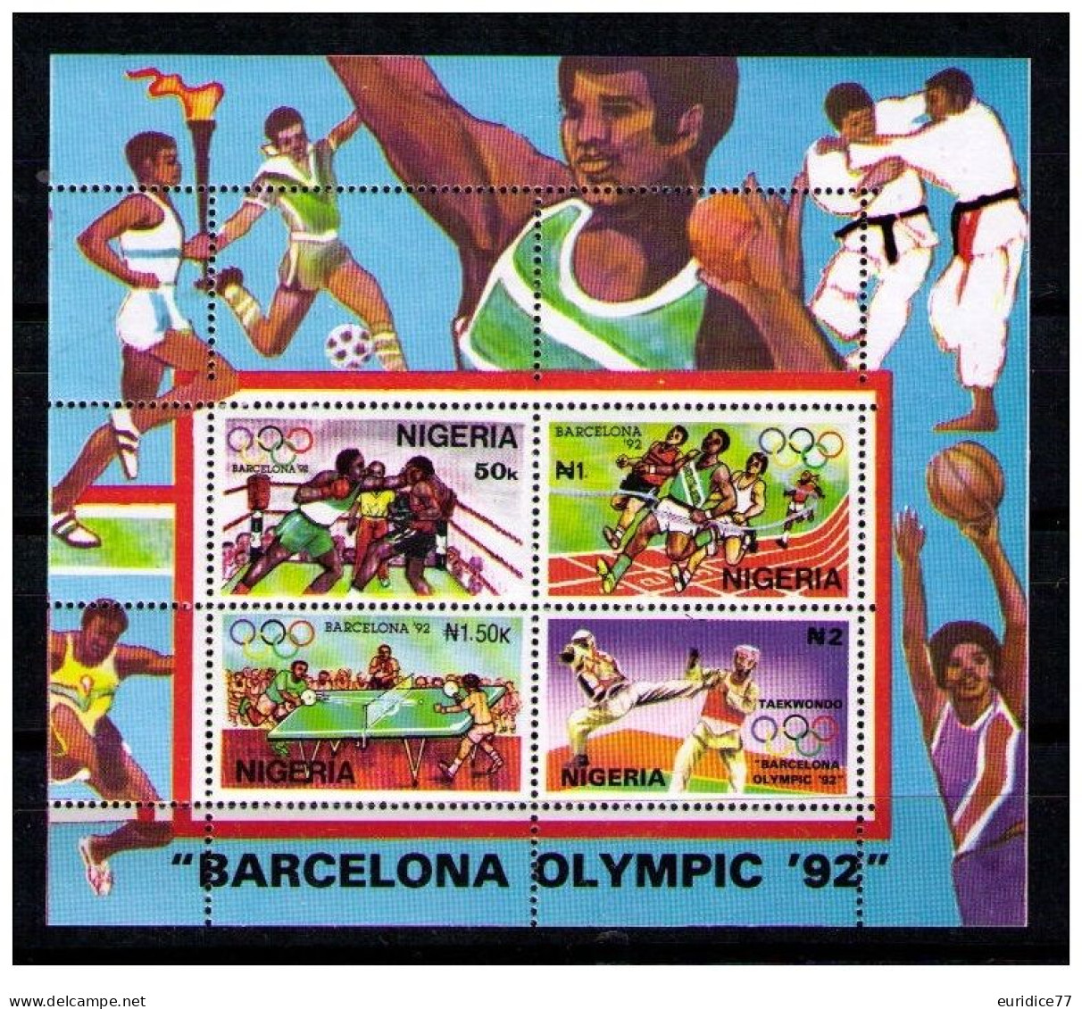 Nigeria 1992 - Olympic Games Barcelona 92 Mnh** - Ete 1992: Barcelone