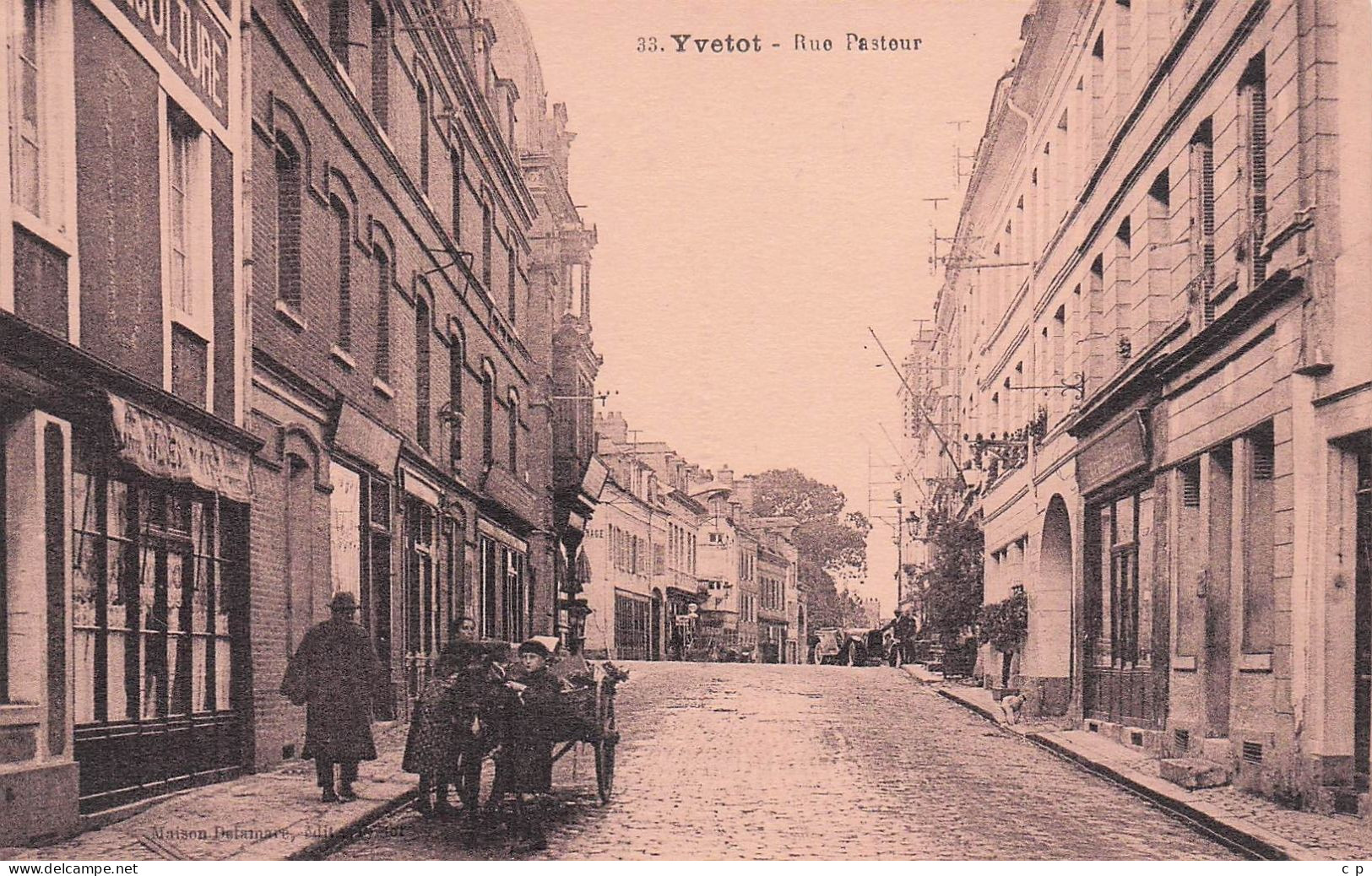 Yvetot -  Rue  Pasteur  - CPA °J - Yvetot