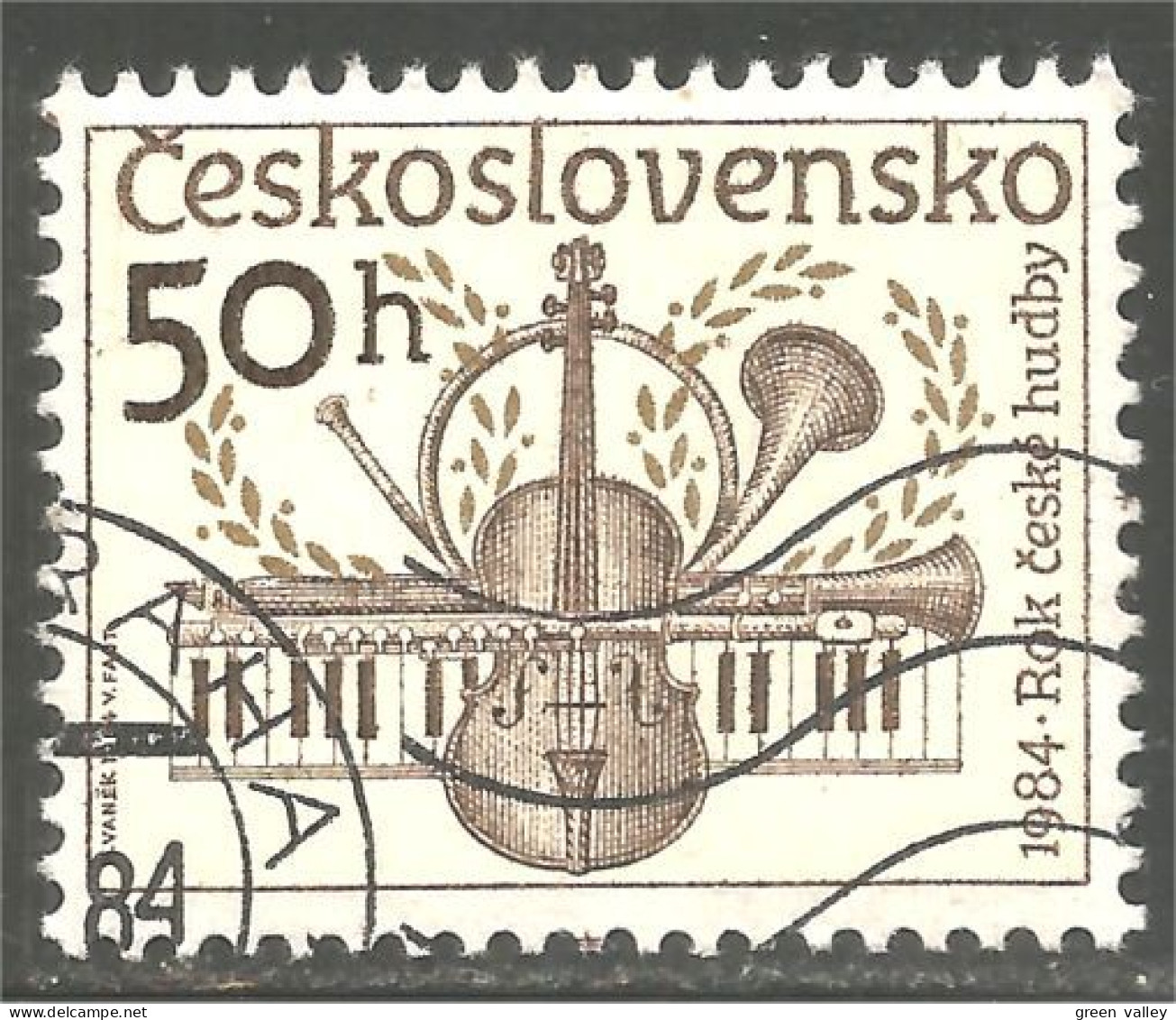 MU-46 Ceskoslovensko Violon Violin Piano Cor Horn Musique Music - Muziek