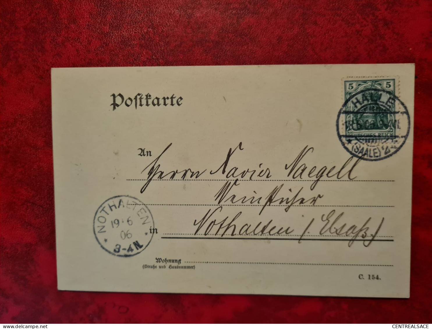 CARTE HALLE  1906 Pour NOTHALTEN - Autres & Non Classés