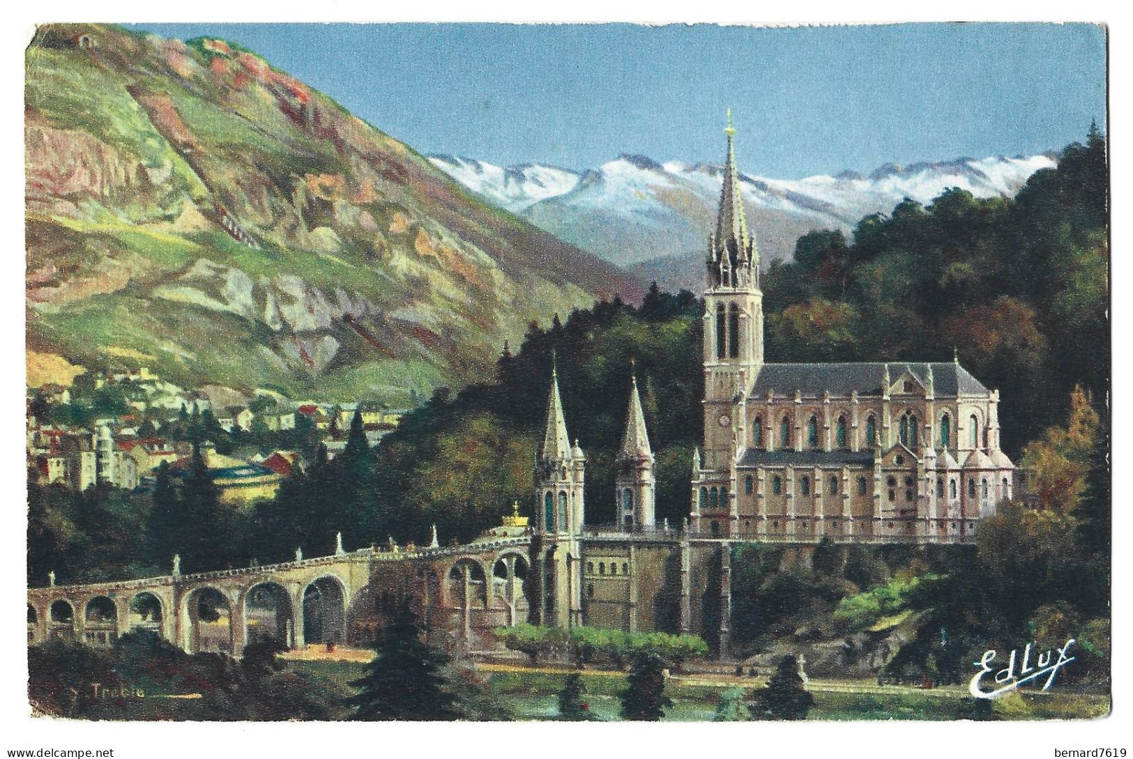 65  Lourdes - La Basilique Et Le Pic Du Jer - Lourdes