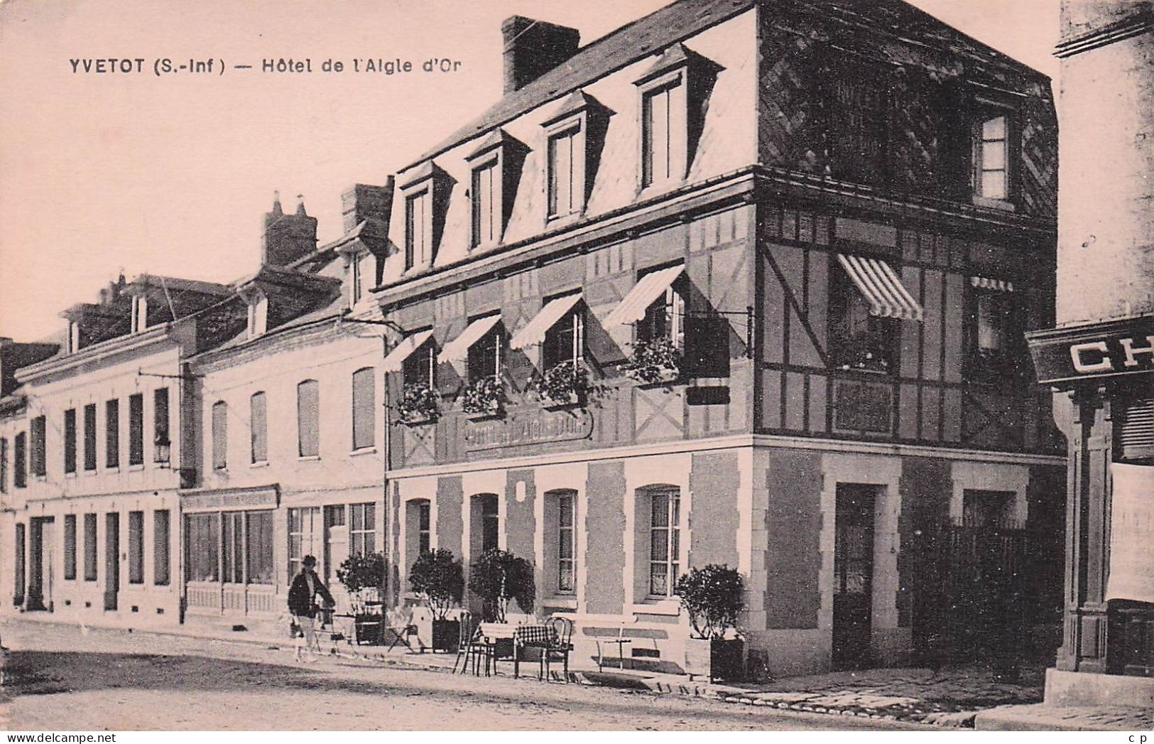 Yvetot -  Hotel De L'Aigle D'Or   - CPA °J - Yvetot