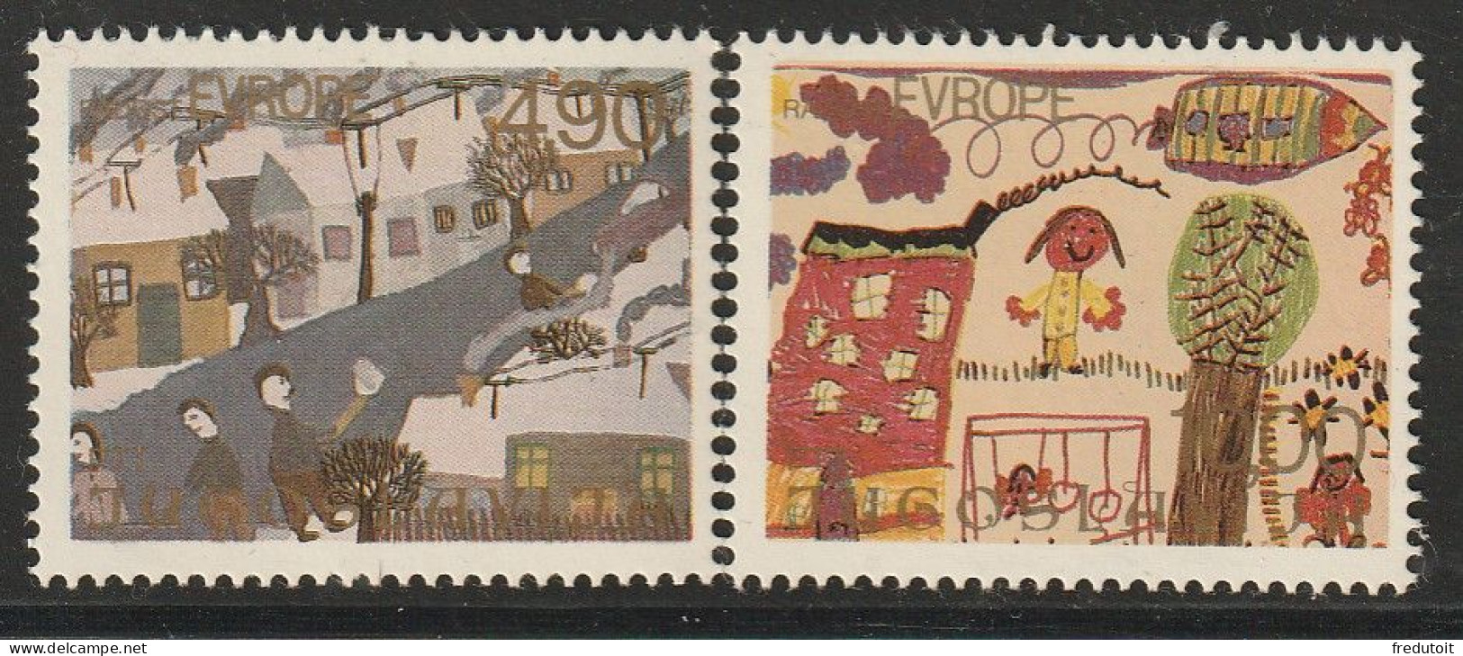 YOUGOSLAVIE- N°1686/7 ** (1979) - Unused Stamps