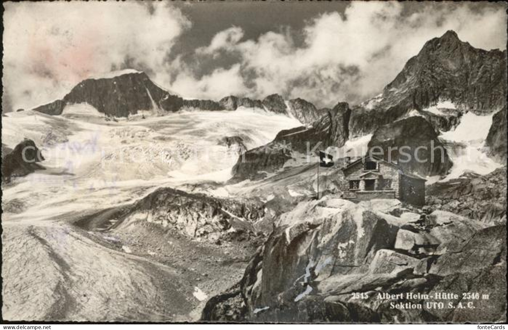 11852997 Uto Kulm Albert Heim Huette Mit Galenstock Und Gletschhorn Zuerich - Autres & Non Classés