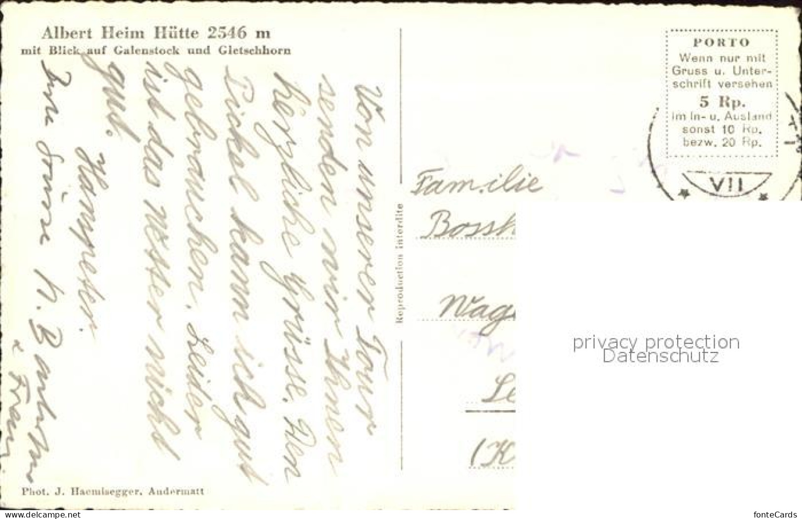 11852997 Uto Kulm Albert Heim Huette Mit Galenstock Und Gletschhorn Zuerich - Sonstige & Ohne Zuordnung