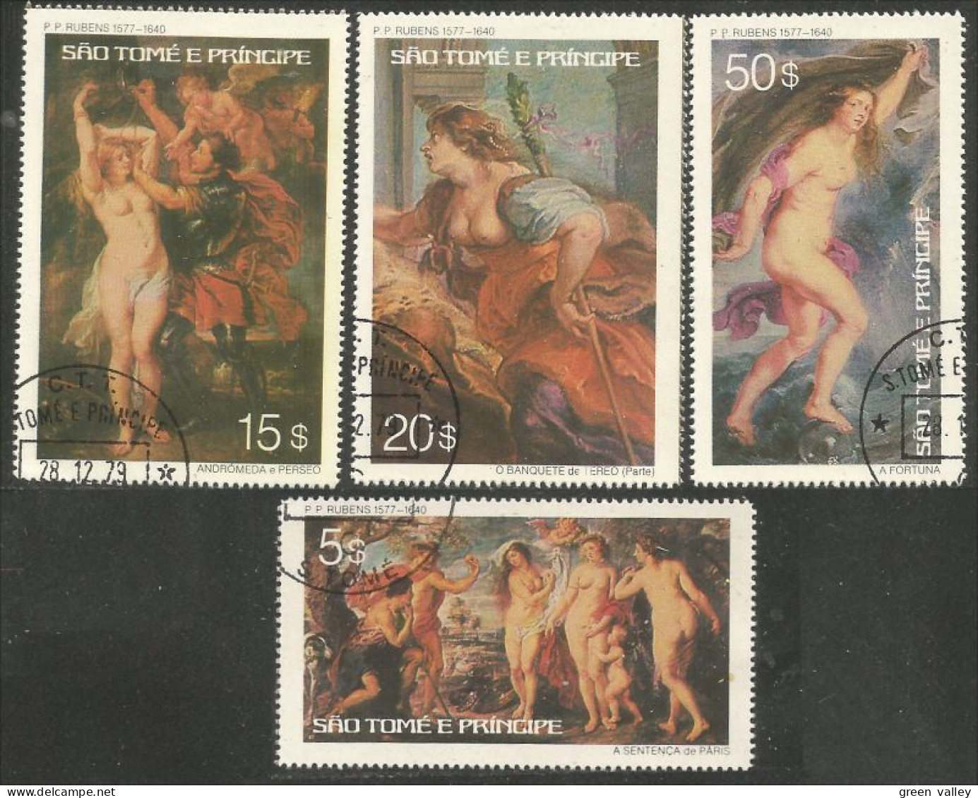 NU-5 St Thomas Rubens Tableaux Religieux Nus Religious Nude Paintings - Religieux