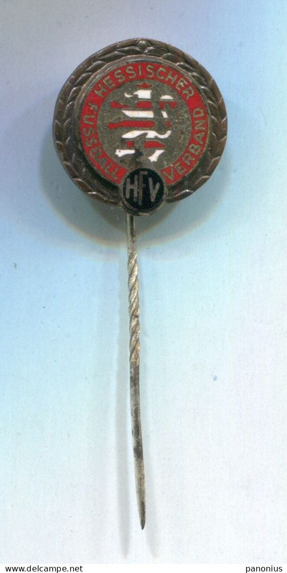 Football Soccer Futbol Calcio - HFV Fussball Verband Hessen Germany, Vintage Pin Badge Abzeichen, Enamel - Voetbal