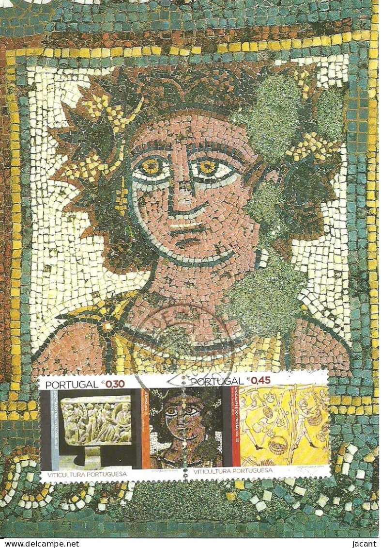 30910 - Carte Maximum - Portugal - Ruinas Romanas Conimbriga Mosaico - Mosaic Mosaique - Ruines Romaines Roman Ruins - Maximum Cards & Covers