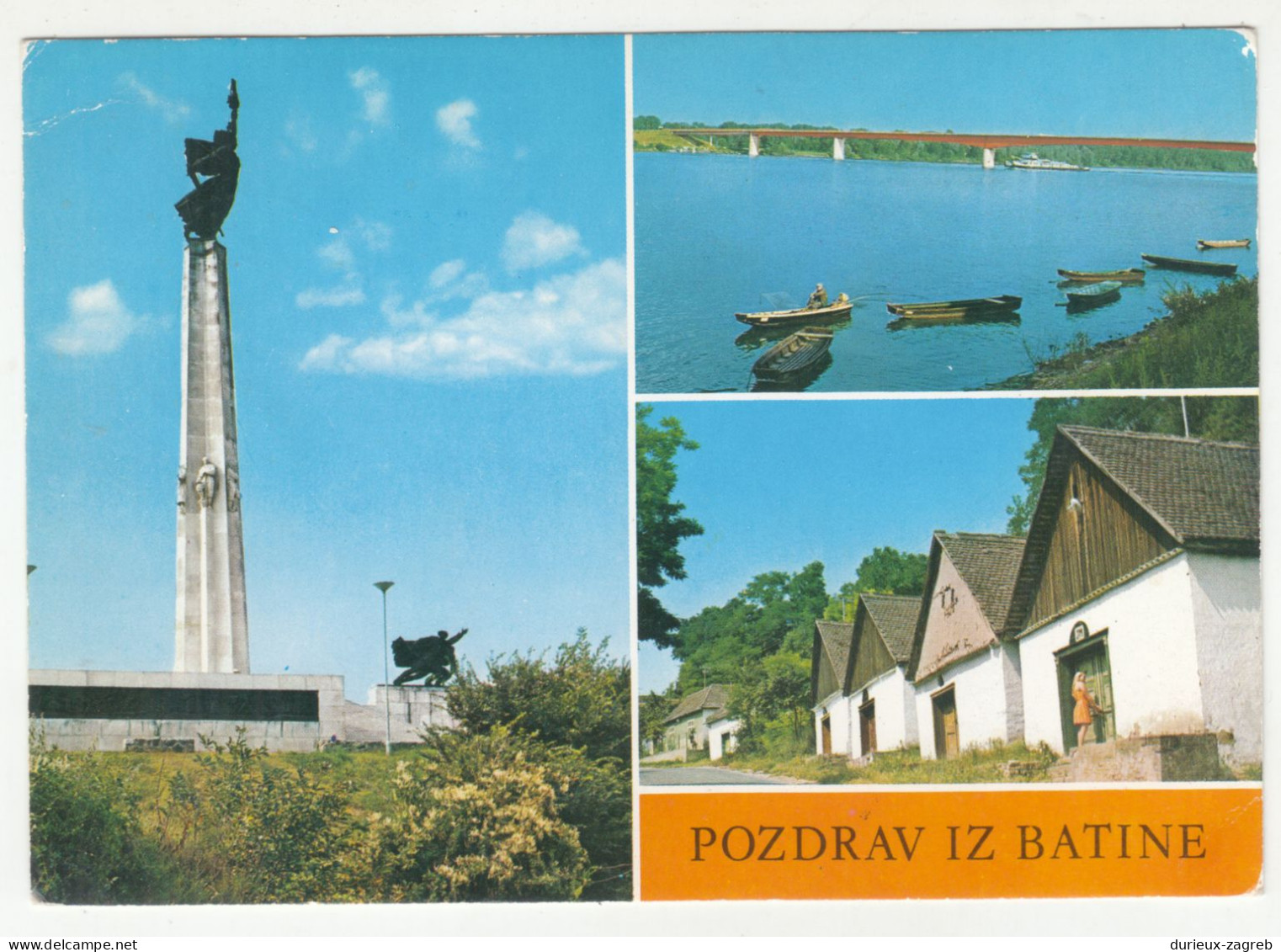 Batina Old Postcard Posted 1982 240510 - Kroatien