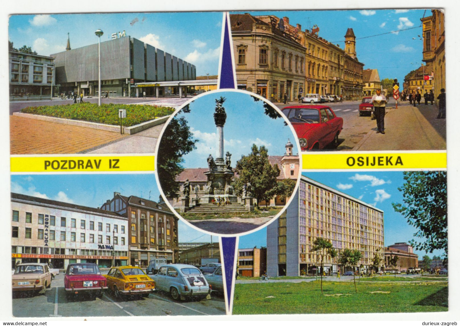 Osijek Old Postcard Posted 1972 240510 - Croatie