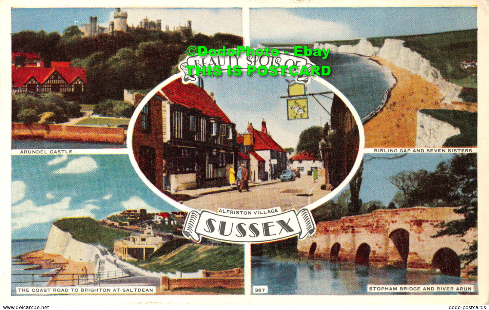 R421513 Beauty Spots Of Sussex. 367. 1958. Multi View - Monde