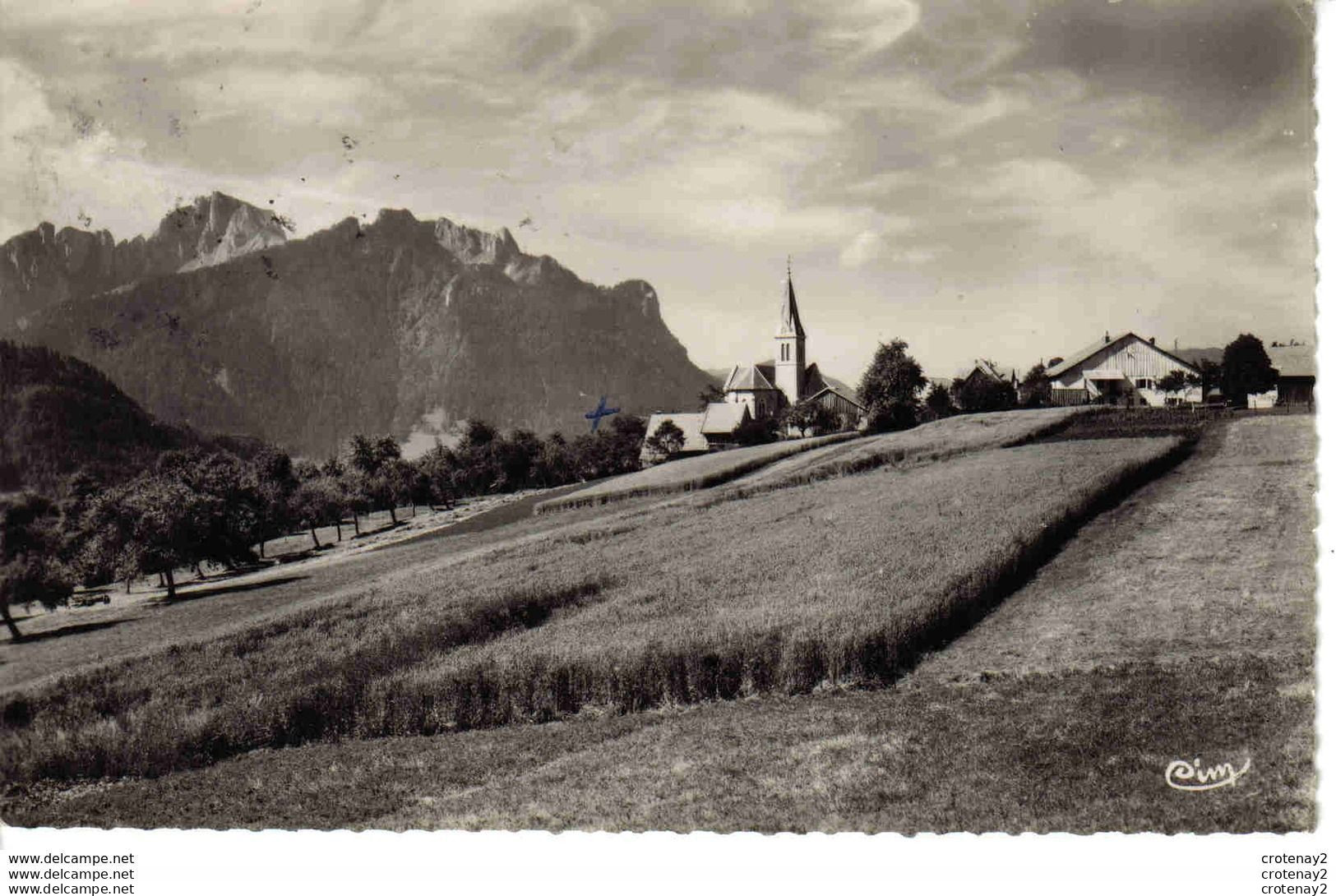 74 VINZIER Vers Evian Thonon N°1 Pointe Des Journée Et Rochers De La Garde VOIR DOS En 1960 - Thonon-les-Bains