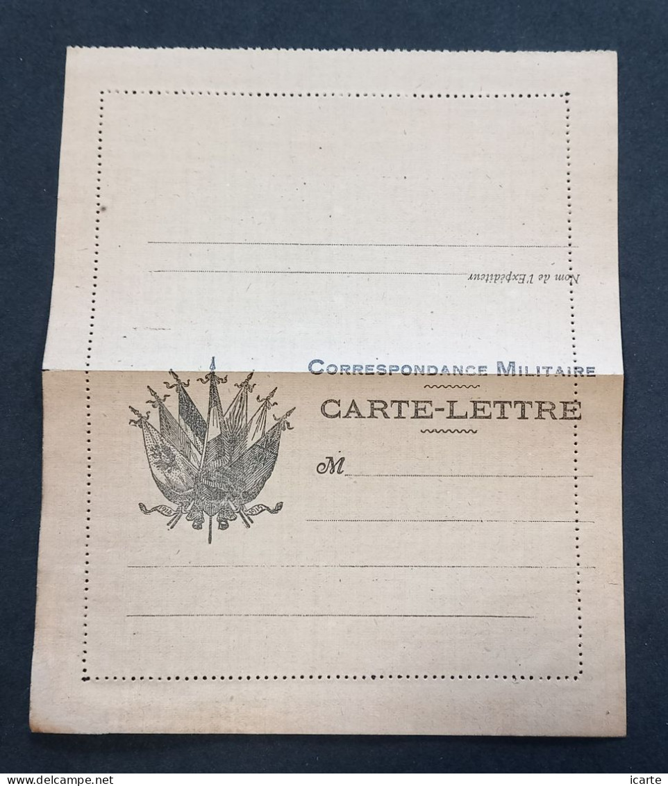 Carte De Franchise Militaire Illustrée 7 Drapeaux Pour La Correspondance Militaire . Variante De Coupe - WW I