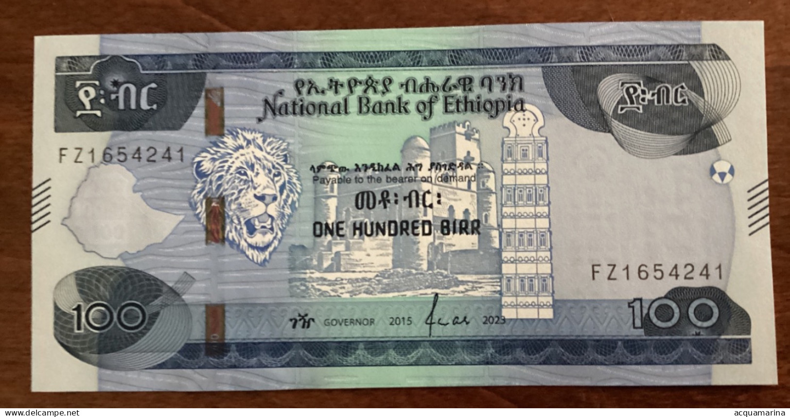 ETHIOPIA 100 BIRR 2015 / 2023 AU - Ethiopie