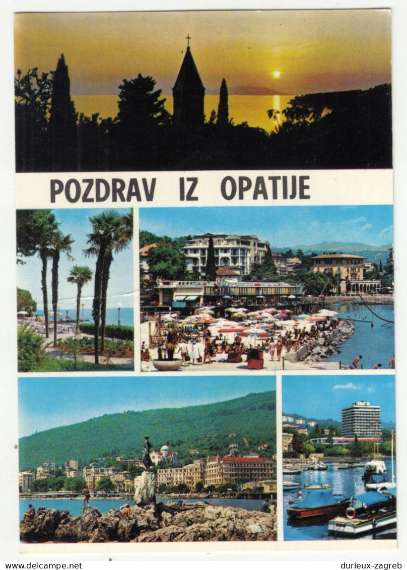 Opatija Old Postcard Posted 1978 240510 - Croatia