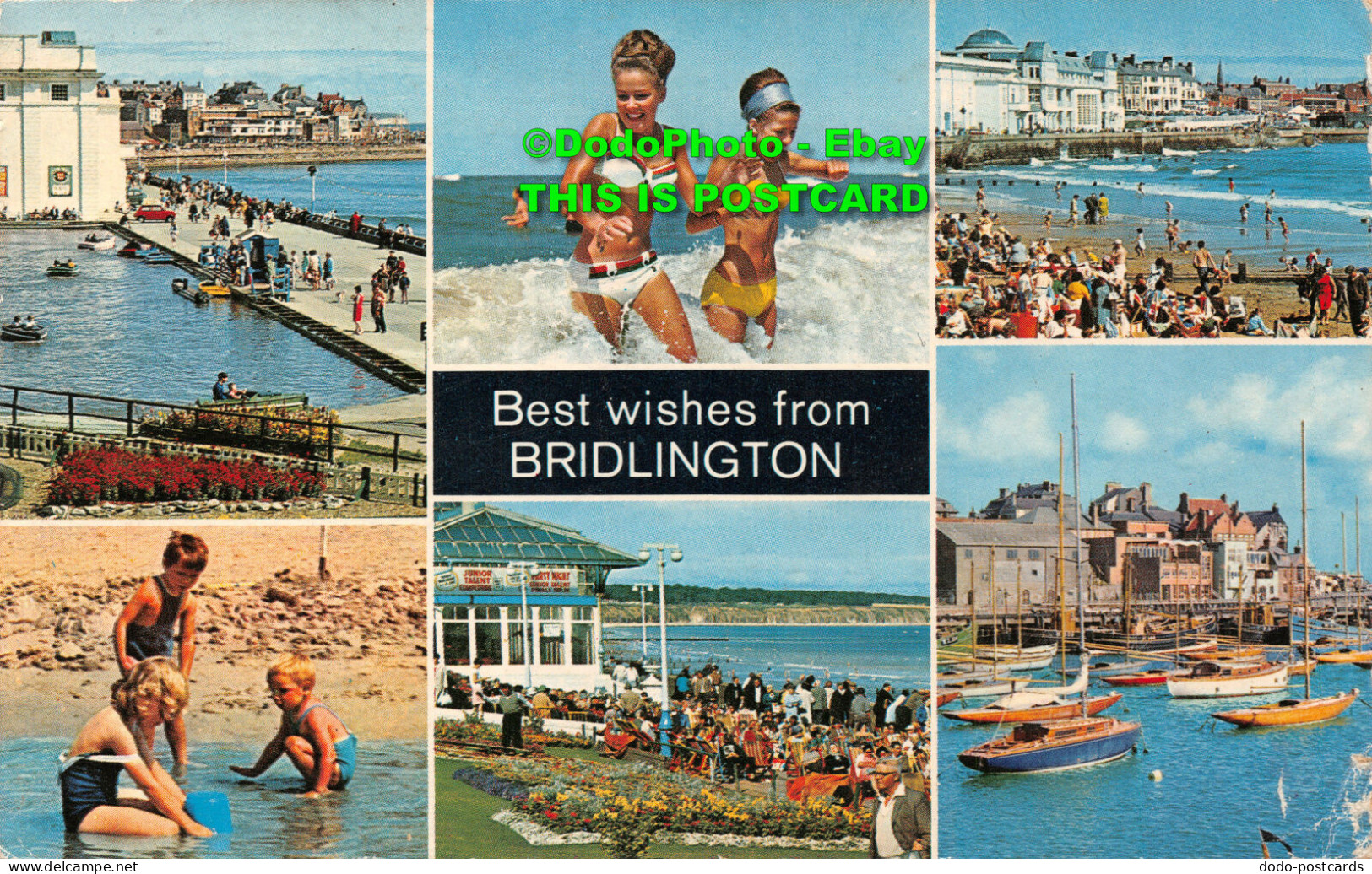 R421523 Best Wishes From Bridlington. Color Gloss View Series. Bamforth. 1976. M - Monde