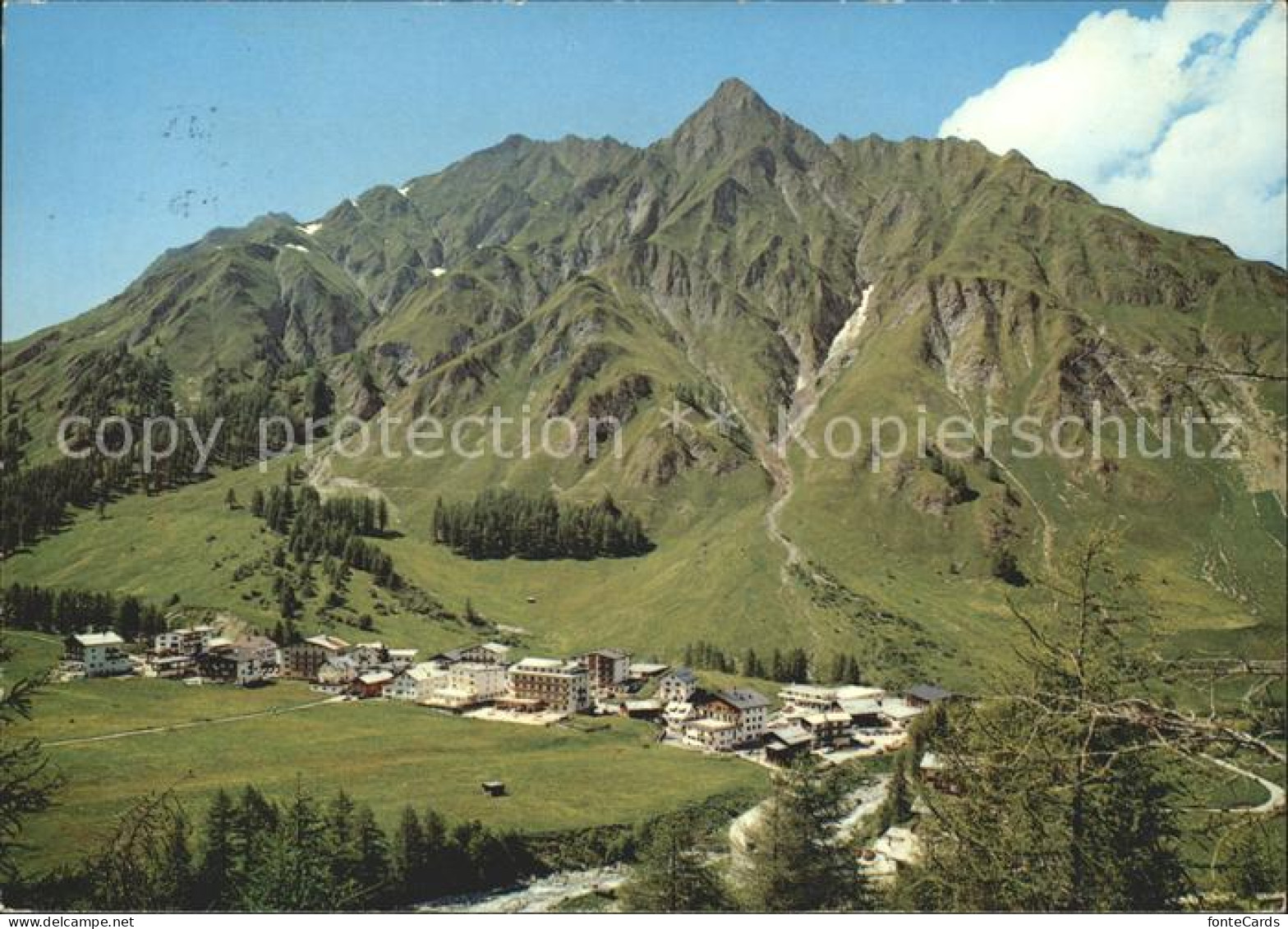 11852506 Samnaun Dorf Mit Piz-Ot Samnaun Dorf - Autres & Non Classés