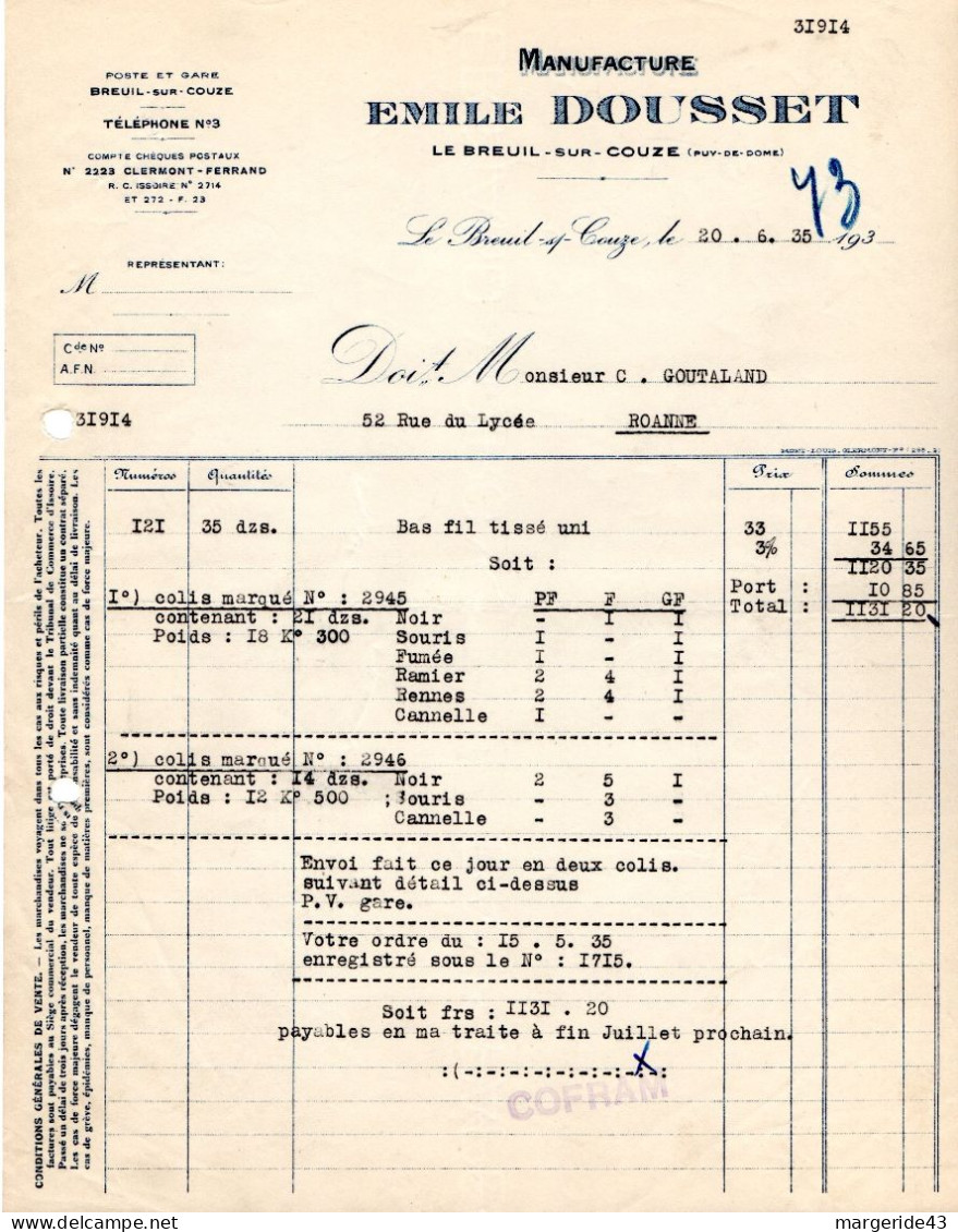 FRANCE LOT DE 85  FACTURES DIVERSES - Sonstige & Ohne Zuordnung