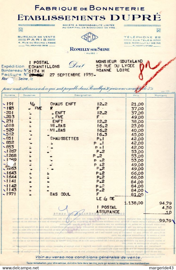 FRANCE LOT DE 85  FACTURES DIVERSES - Autres & Non Classés