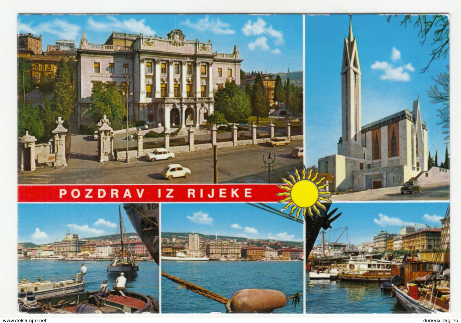 Rijeka Old Postcard Not Posted 240510 - Croatie