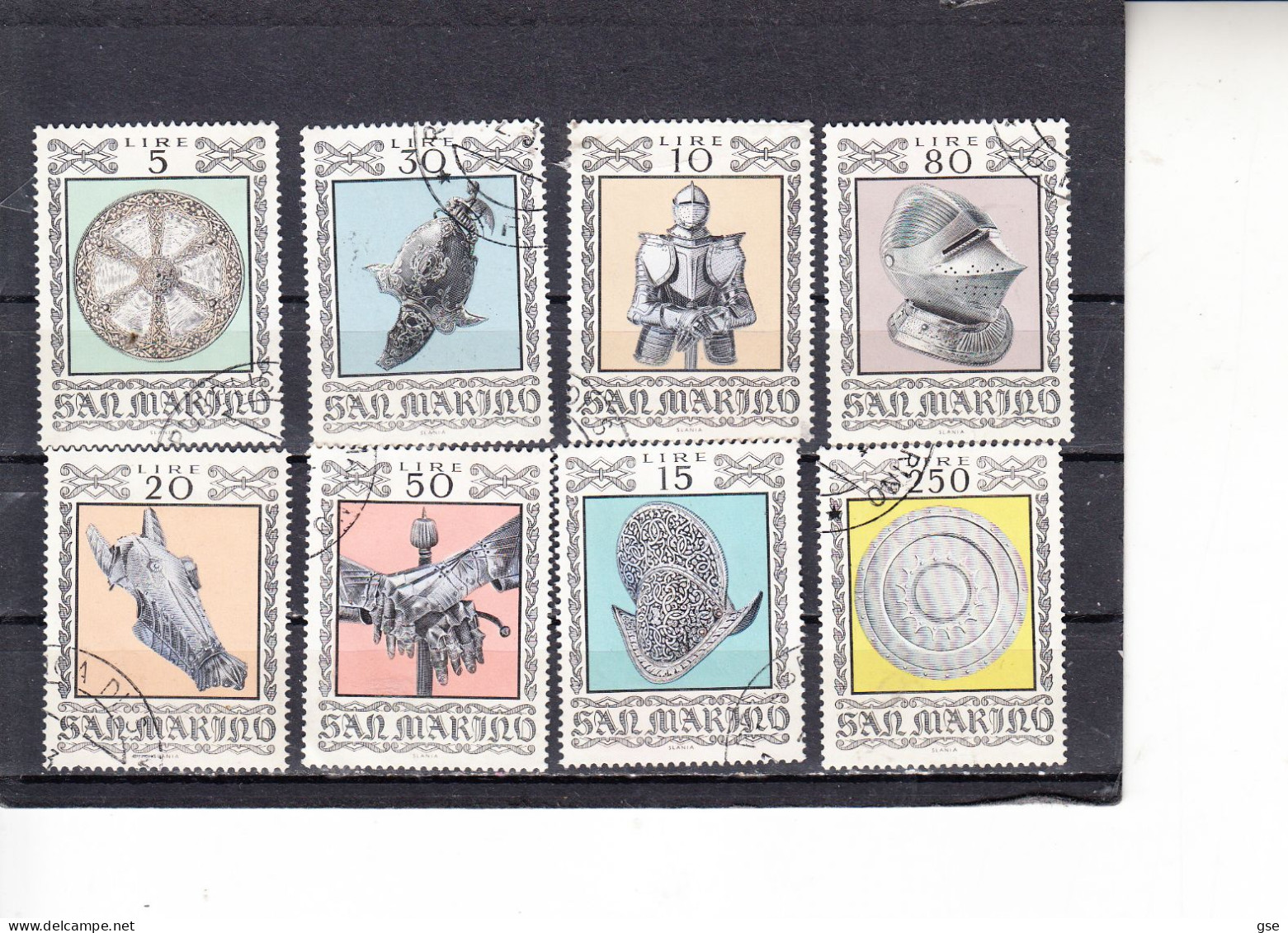 S: MARINO  1974 - Sassone  910/17 °- Armi Antiche - Used Stamps