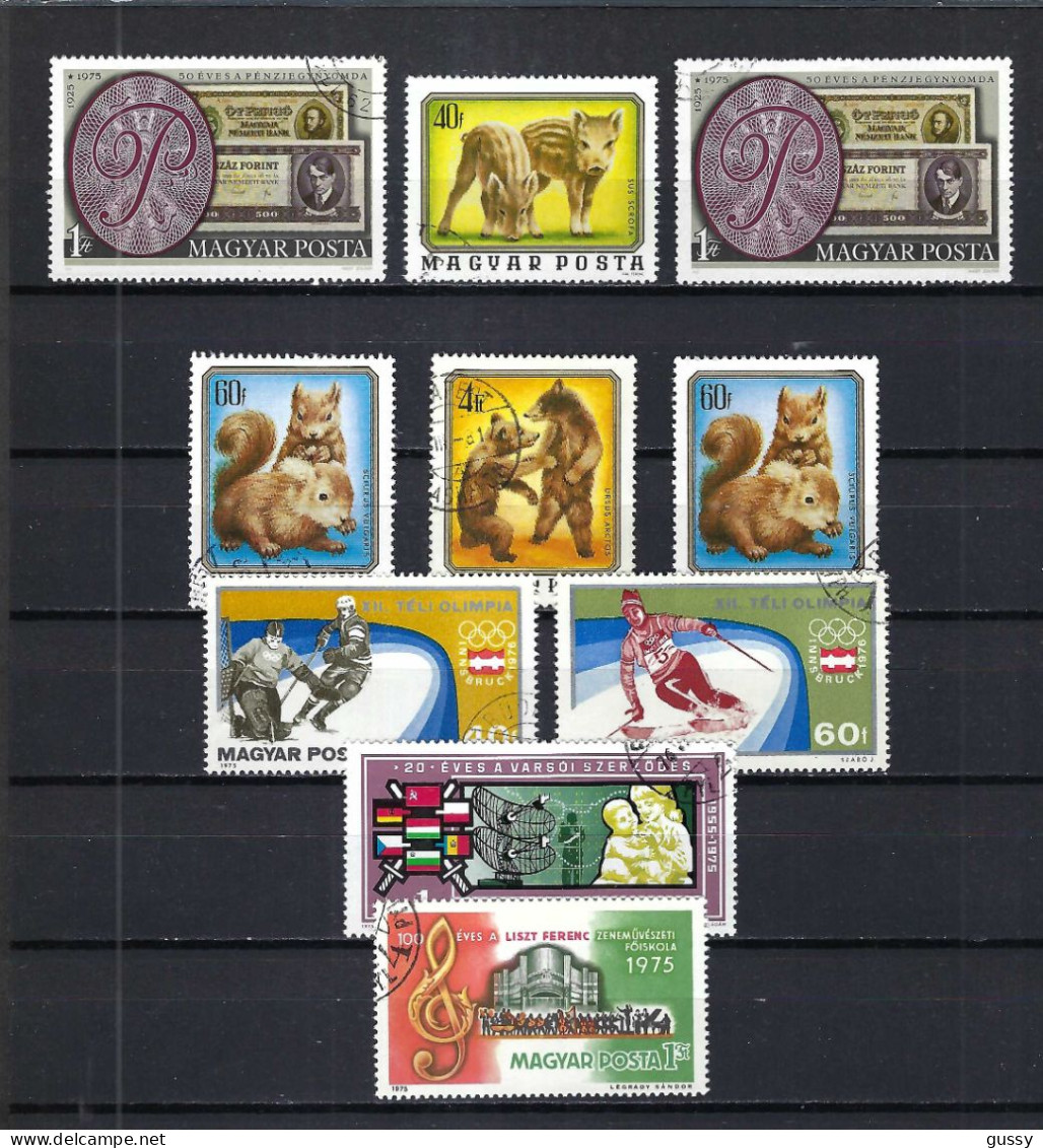 HONGRIE Ca.1975-76: Lot D'obl. - Used Stamps