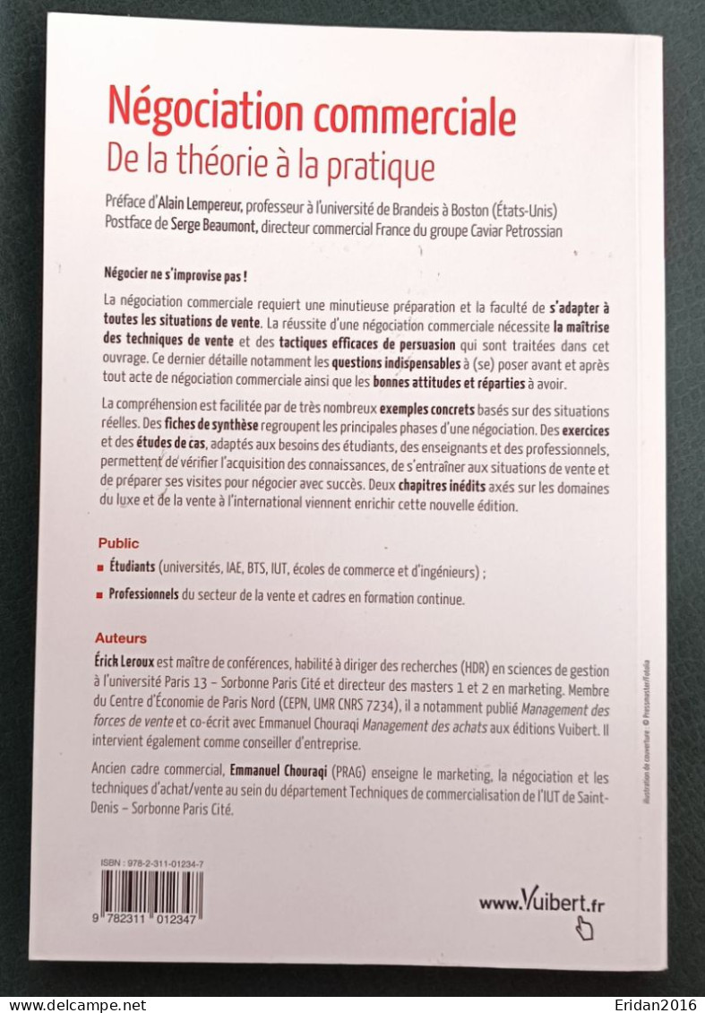 Négociation Commerciale De La Théorie à La Pratique :E.Leroux Et E. Chouraqi: GRAND FORMAT - Economia