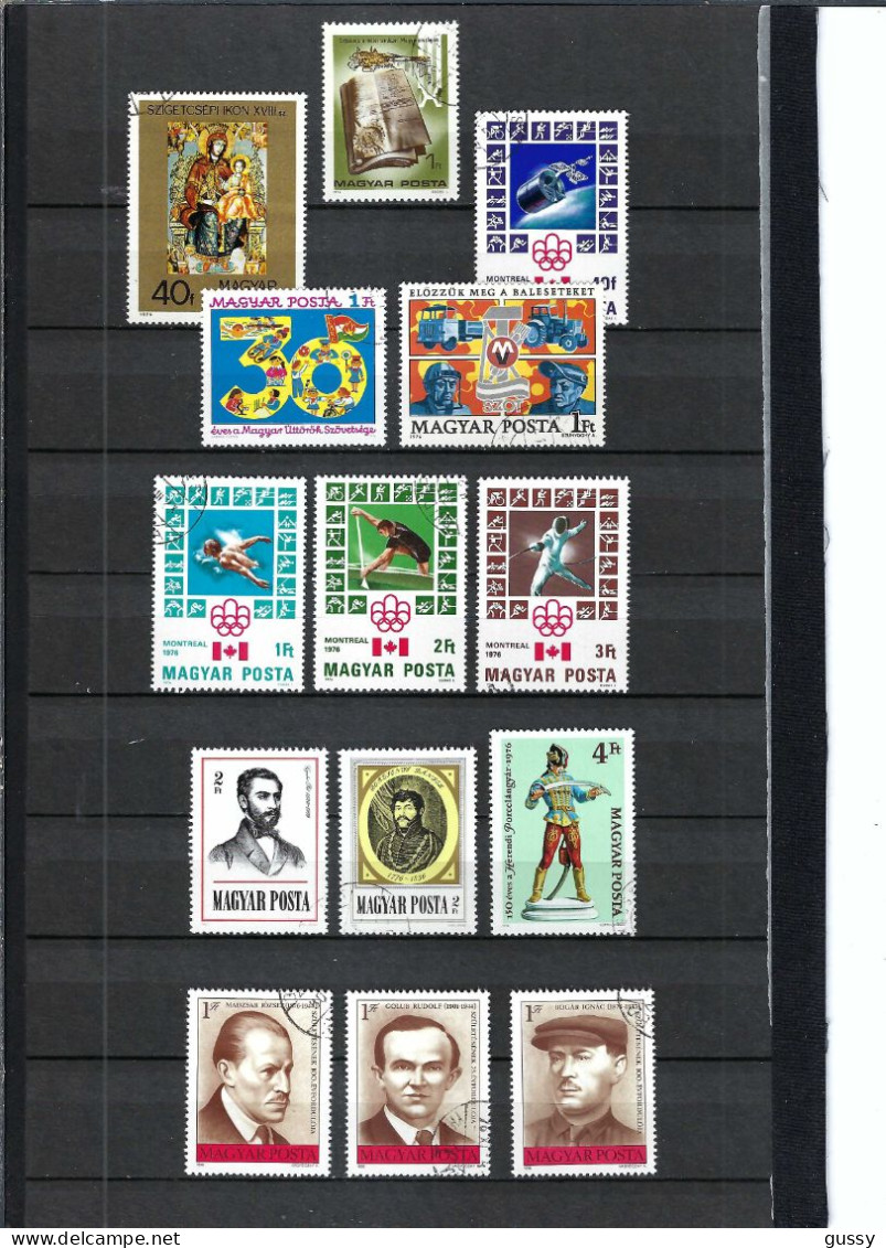 HONGRIE Ca.1975-76: Lot D'obl. - Used Stamps