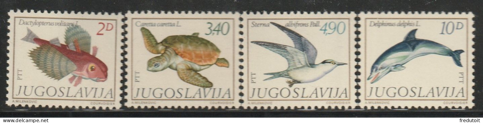 YOUGOSLAVIE- N°1717/20 ** (1980) Faune - Unused Stamps