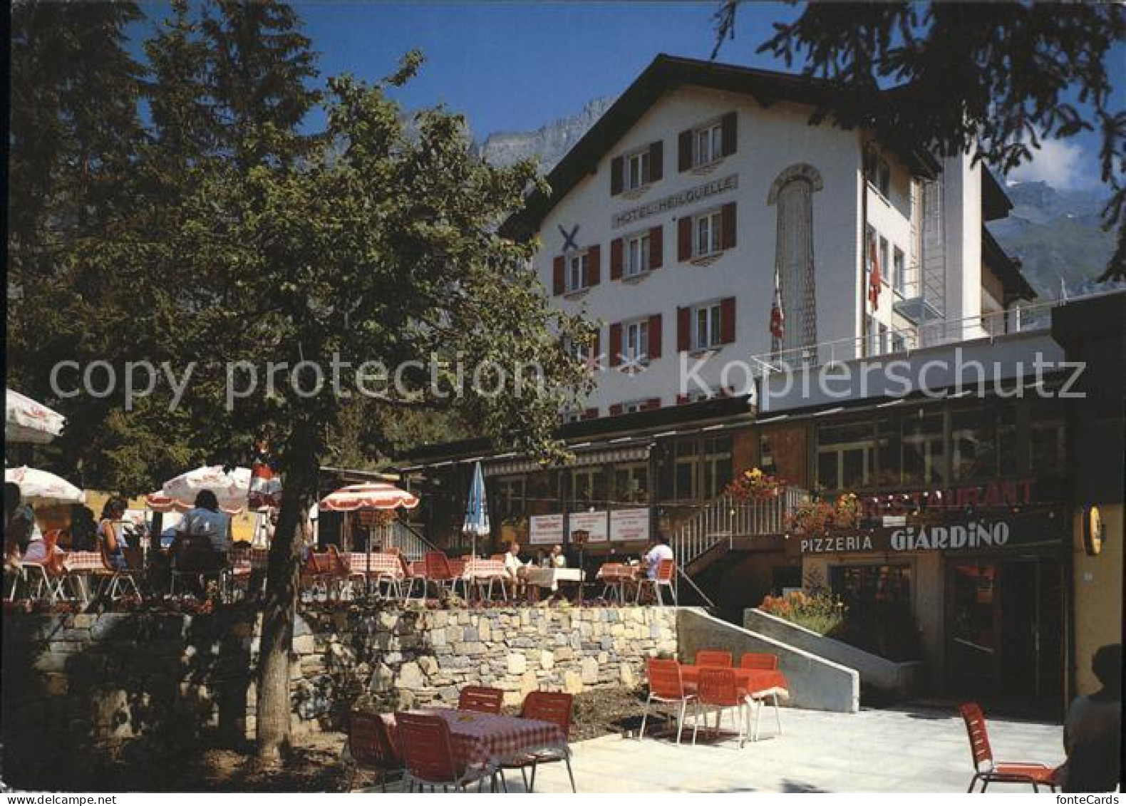 11852176 Leukerbad Hotel Heilquelle Pizzeria Giardino  Leukerbad - Other & Unclassified