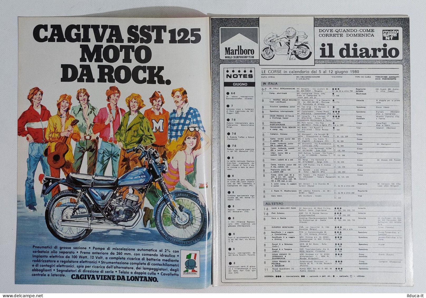 59063 Motosprint 1980 A. V N. 23 - Aprilia 125 Cross / Dossier Yamaha - Moteurs