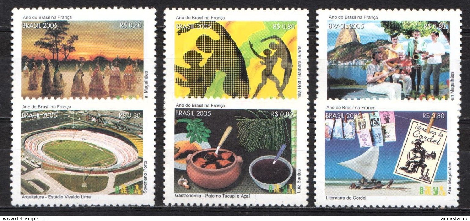 Brazil MNH Set From 2005 - Unused Stamps