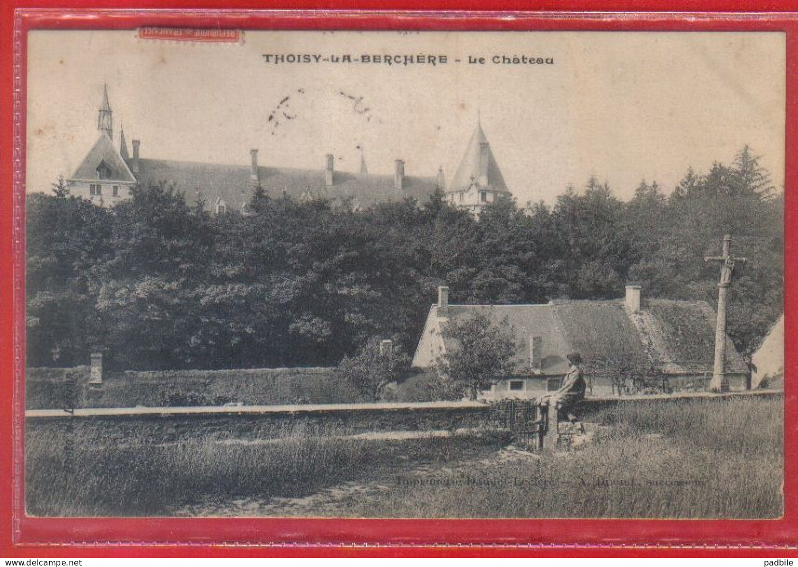 Carte Postale 21. Thoisy-la-Berchère  Et Le Chateau  Très Beau Plan - Andere & Zonder Classificatie