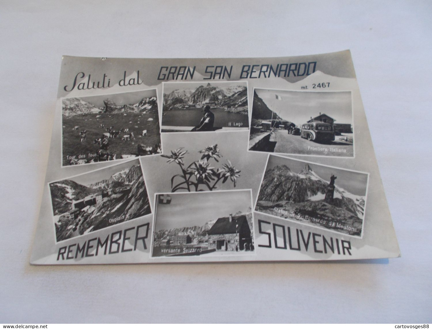 SALUTI DAL GRAN SAN BERNARDO  SOUVENIR DU GRAND SAINT BERNARD ( ITALIA  ITALIE ) MULTIVUES 1963 - Otros & Sin Clasificación