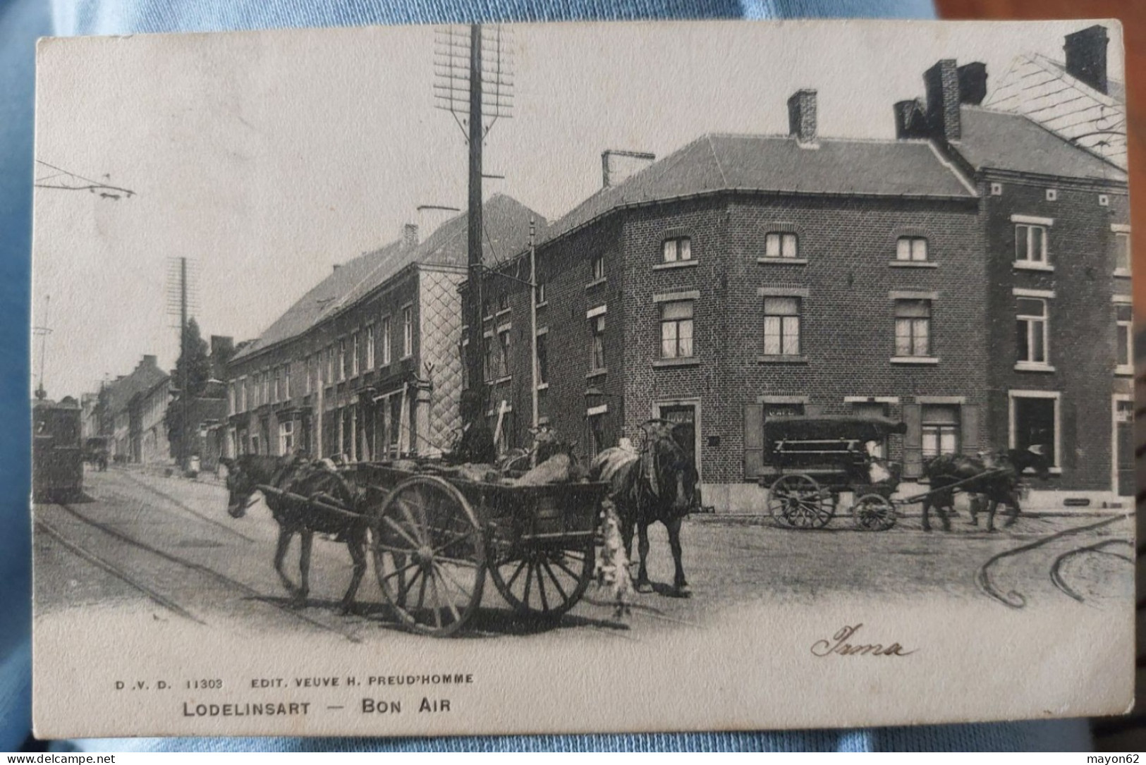 LODELINSART( CHARLEROI ) - BON AIR - BELLE ANIMATION GROS PLAN CALECHES EDIT. VEUVE H. PREUD'HOMME - BELGIQUE - Charleroi