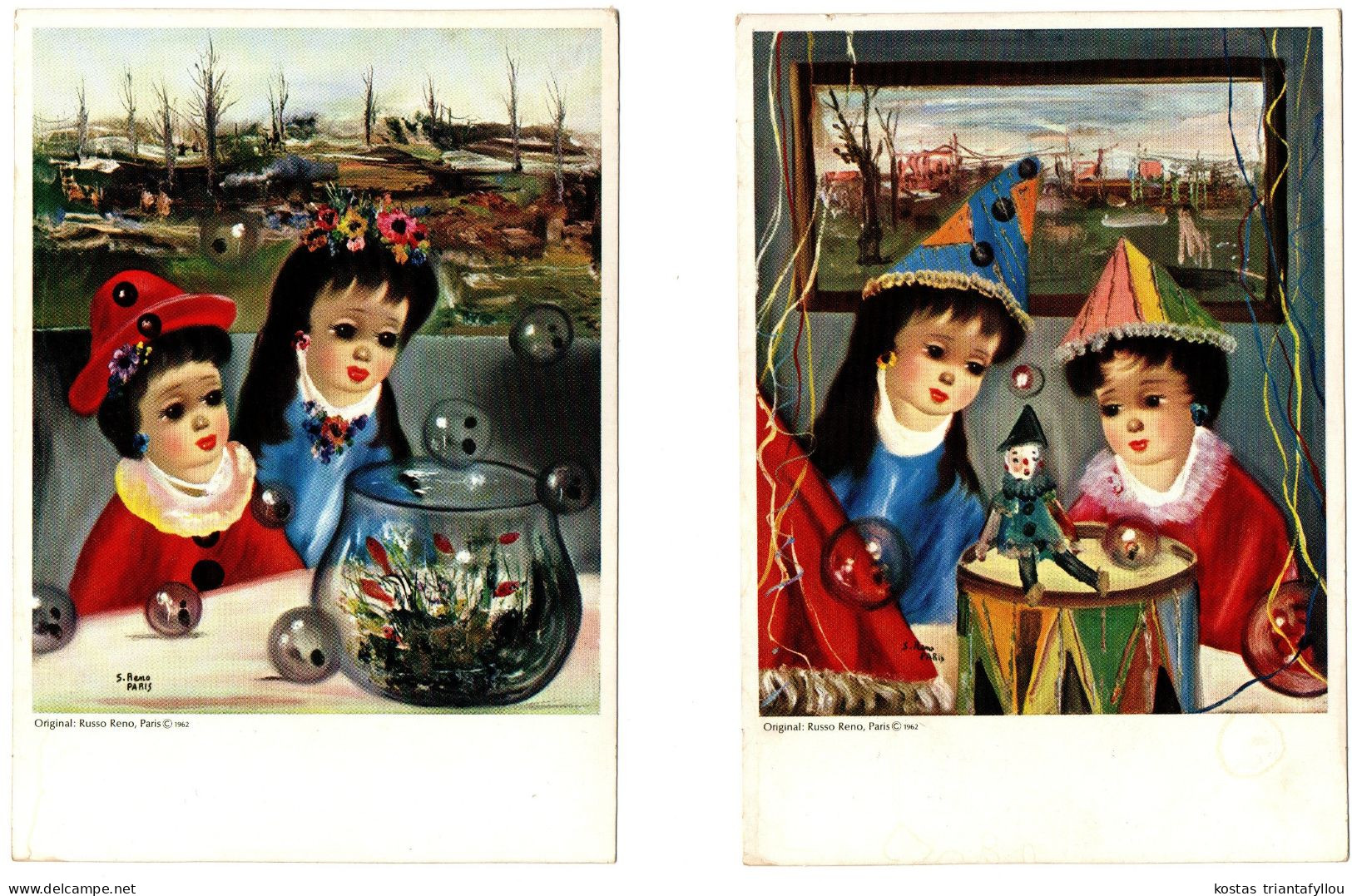 V.S. 17,18 PARIS, 4 ILLUTRATIONS, CHILDREN, RUSSO RENO, 1962 - Contemporary (from 1950)